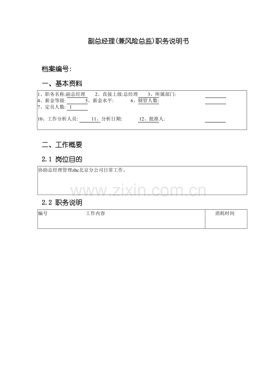副总经理兼风险总监的职务说明书.doc_第2页