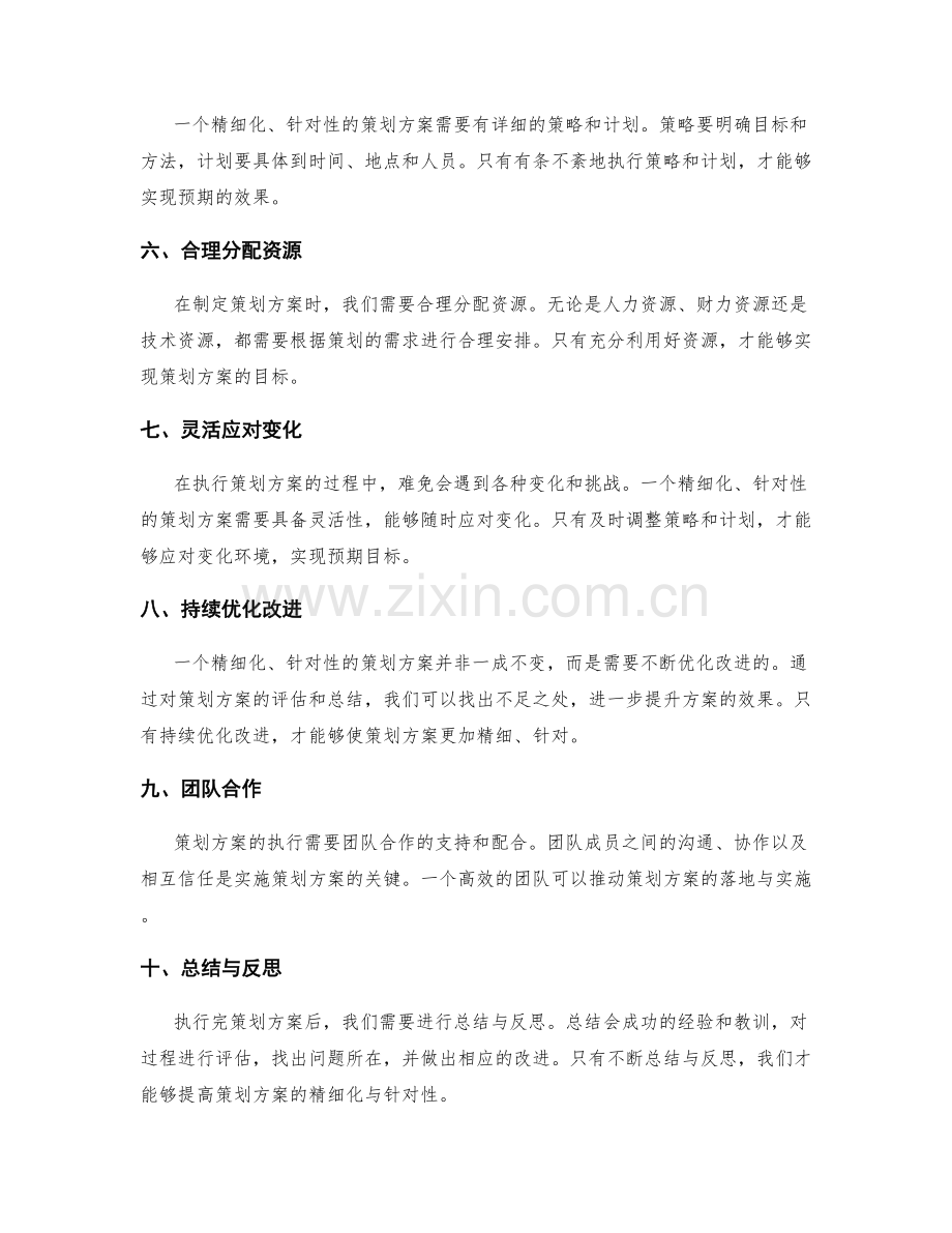 策划方案的精细化与针对性.docx_第2页