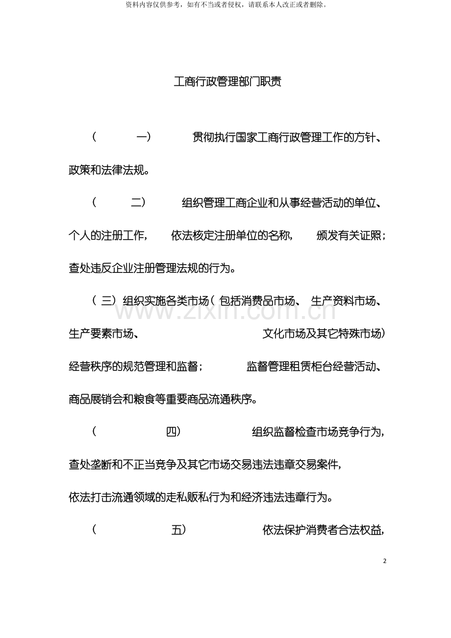工商行政管理部门职责模板.doc_第2页