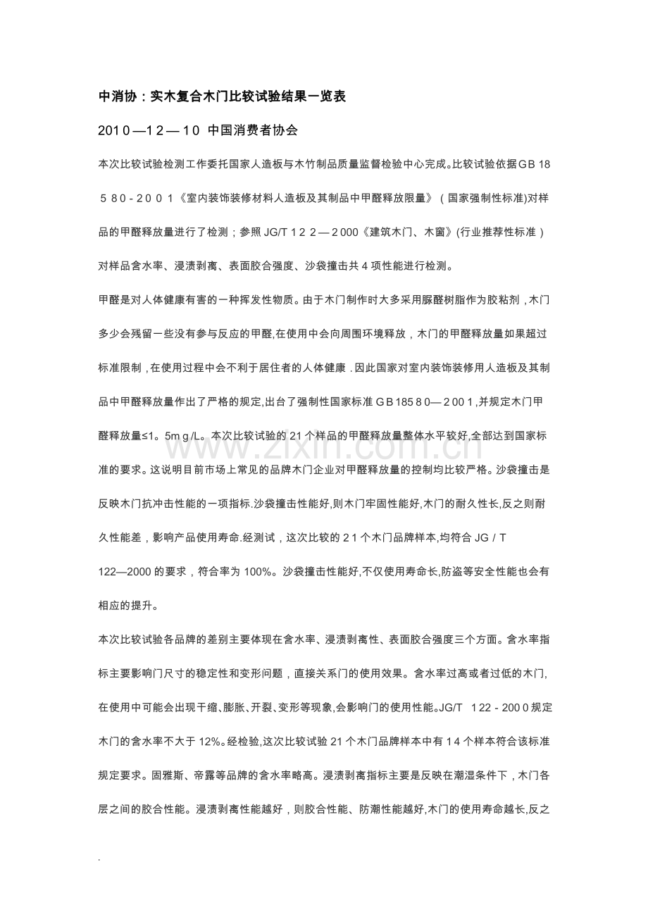 木门质量检测报告44218.doc_第1页