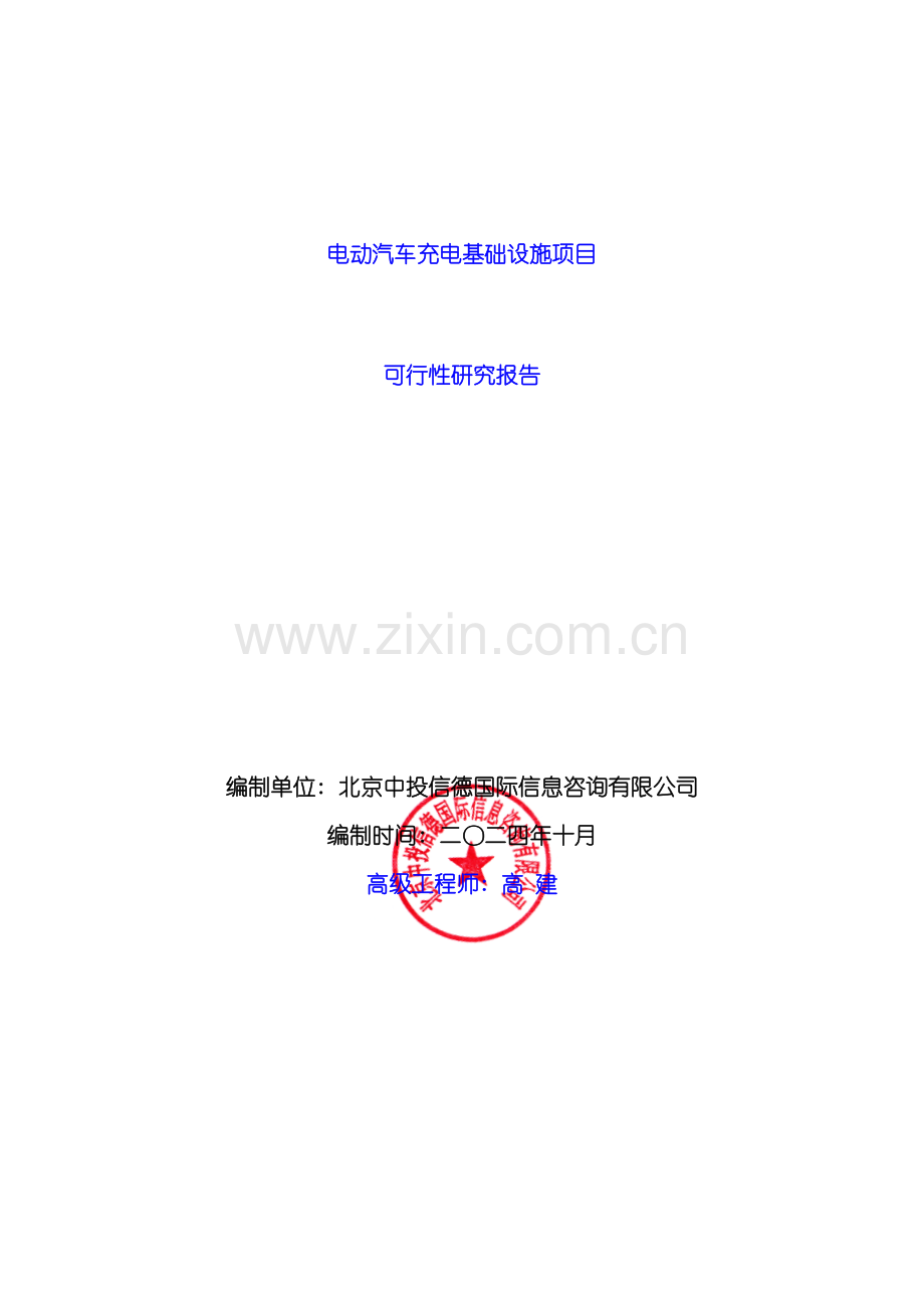 电动汽车充电基础设施项目可行性研究报告编写说明模板模板.doc_第2页