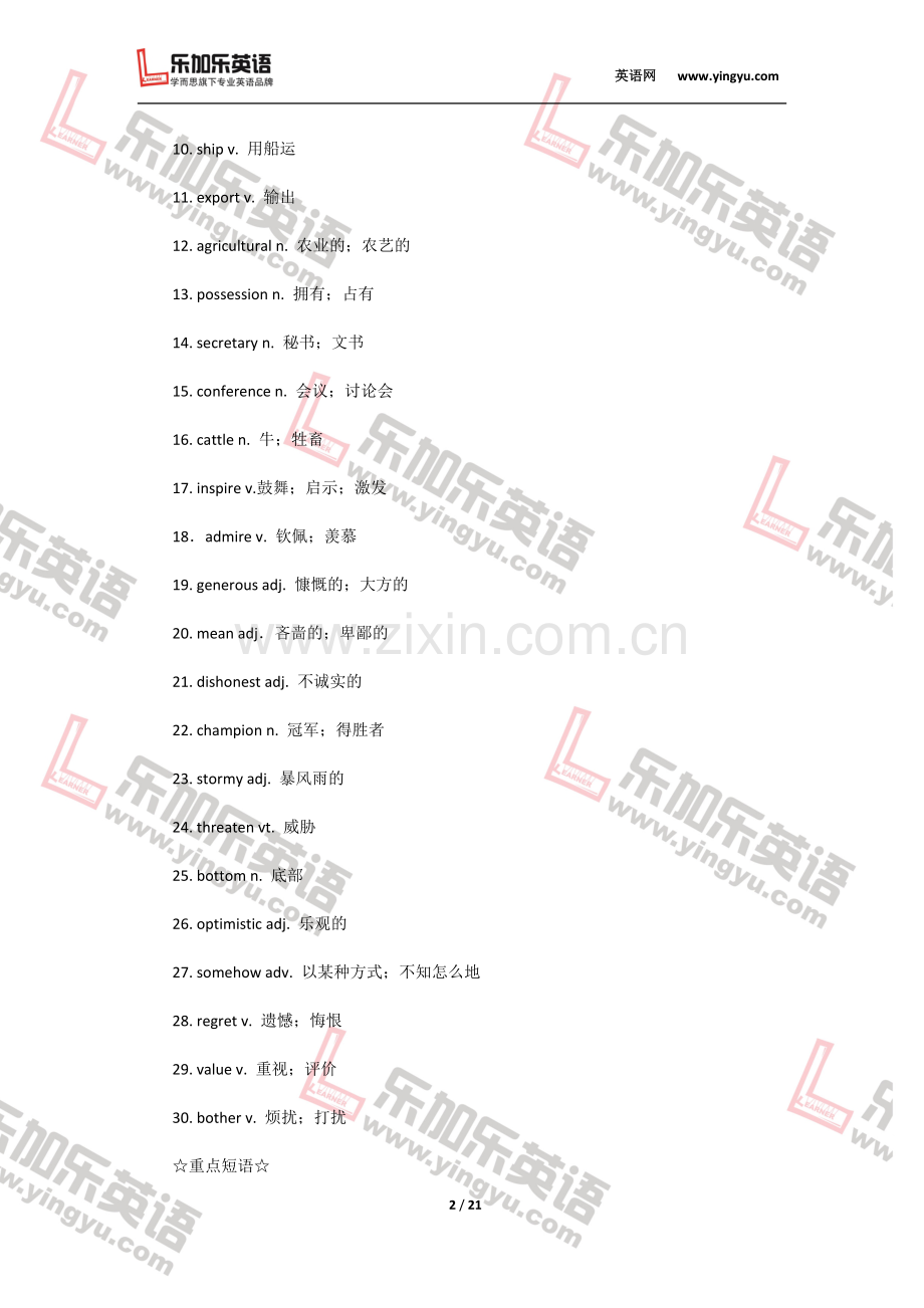 高一英语知识点总结Unit17-18(附练习).pdf_第2页