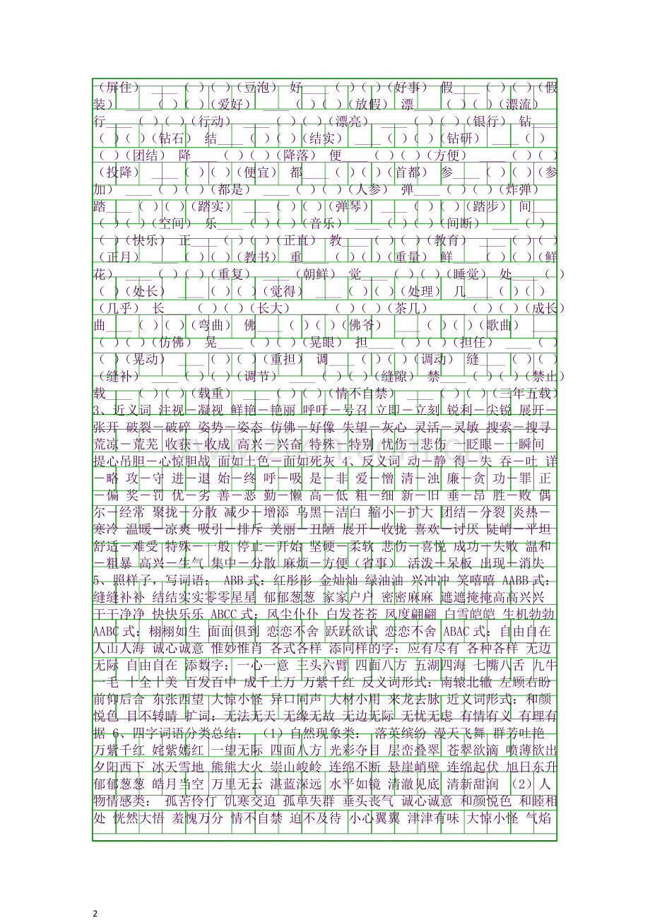 2018三年级语文下册重要知识点归类复习字词部分.docx_第2页