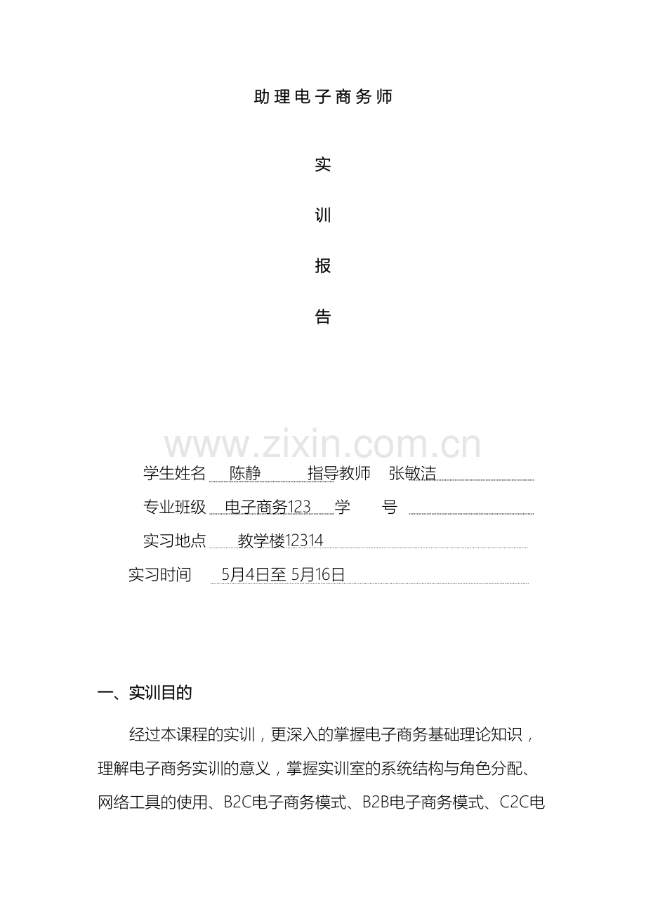 助理电子商务师实训报告.doc_第2页