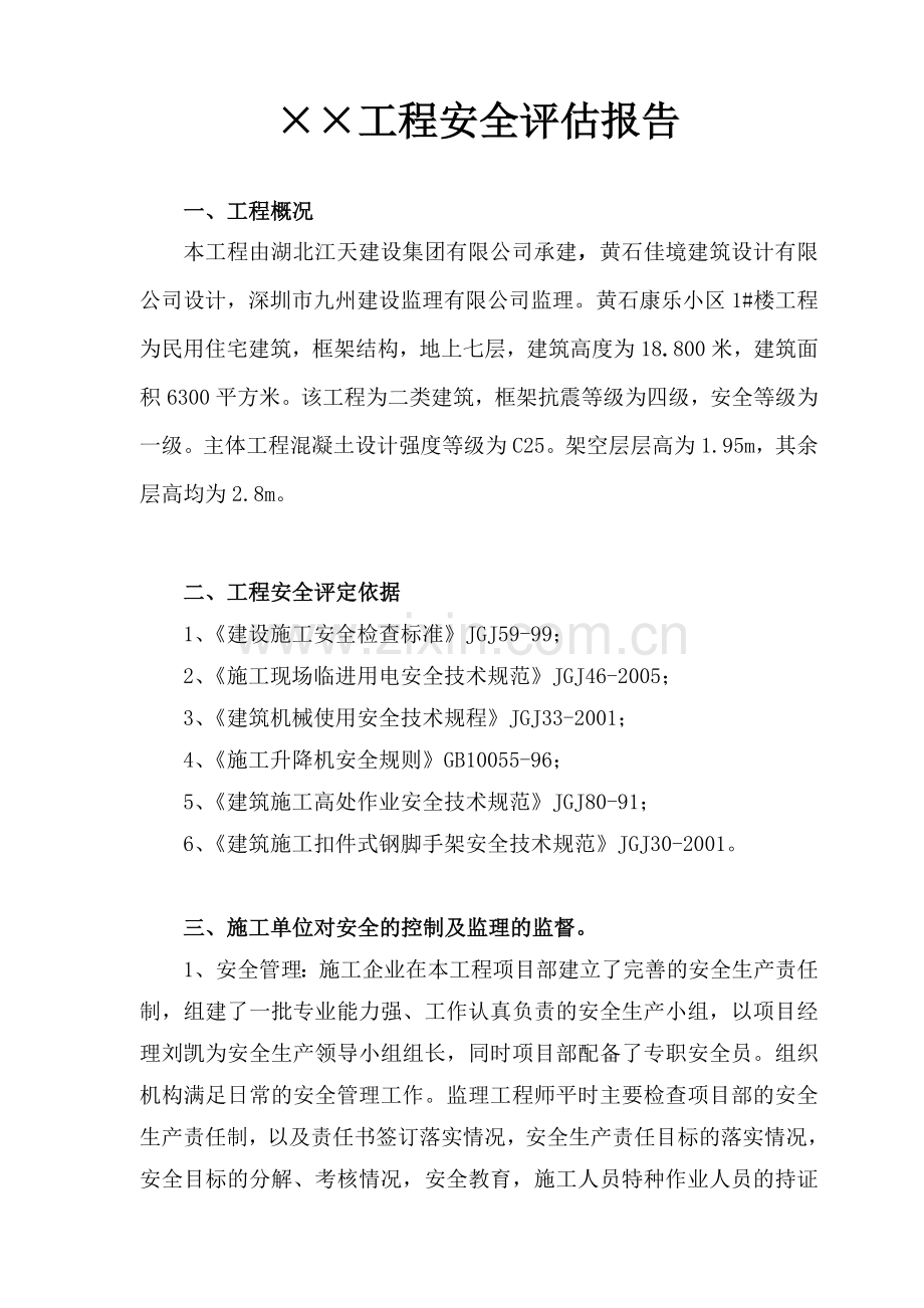 工程安全评估报告.doc_第1页