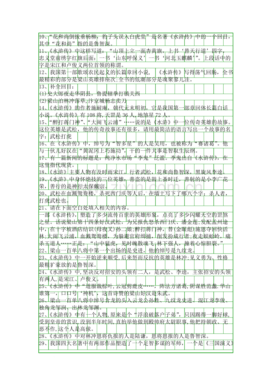 018中考语文考点归纳四大名著常考知识点110.pdf_第2页
