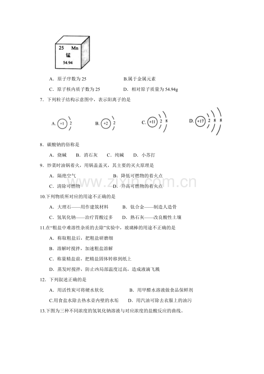 2018江苏南京中考化学试题.doc_第2页
