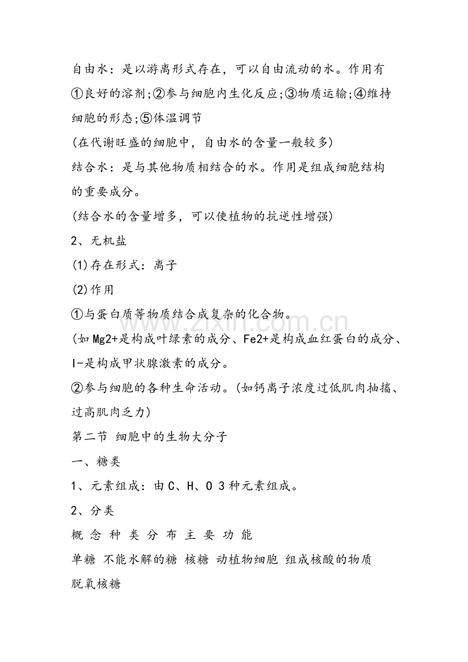 高中高三生物必修知识点总结.pdf_第2页