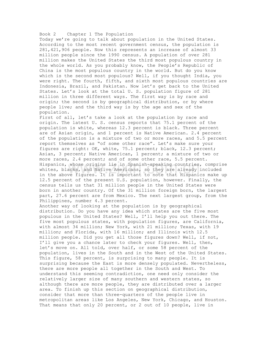 高级英语视听说教程-第二册--听力文本(1).doc_第1页