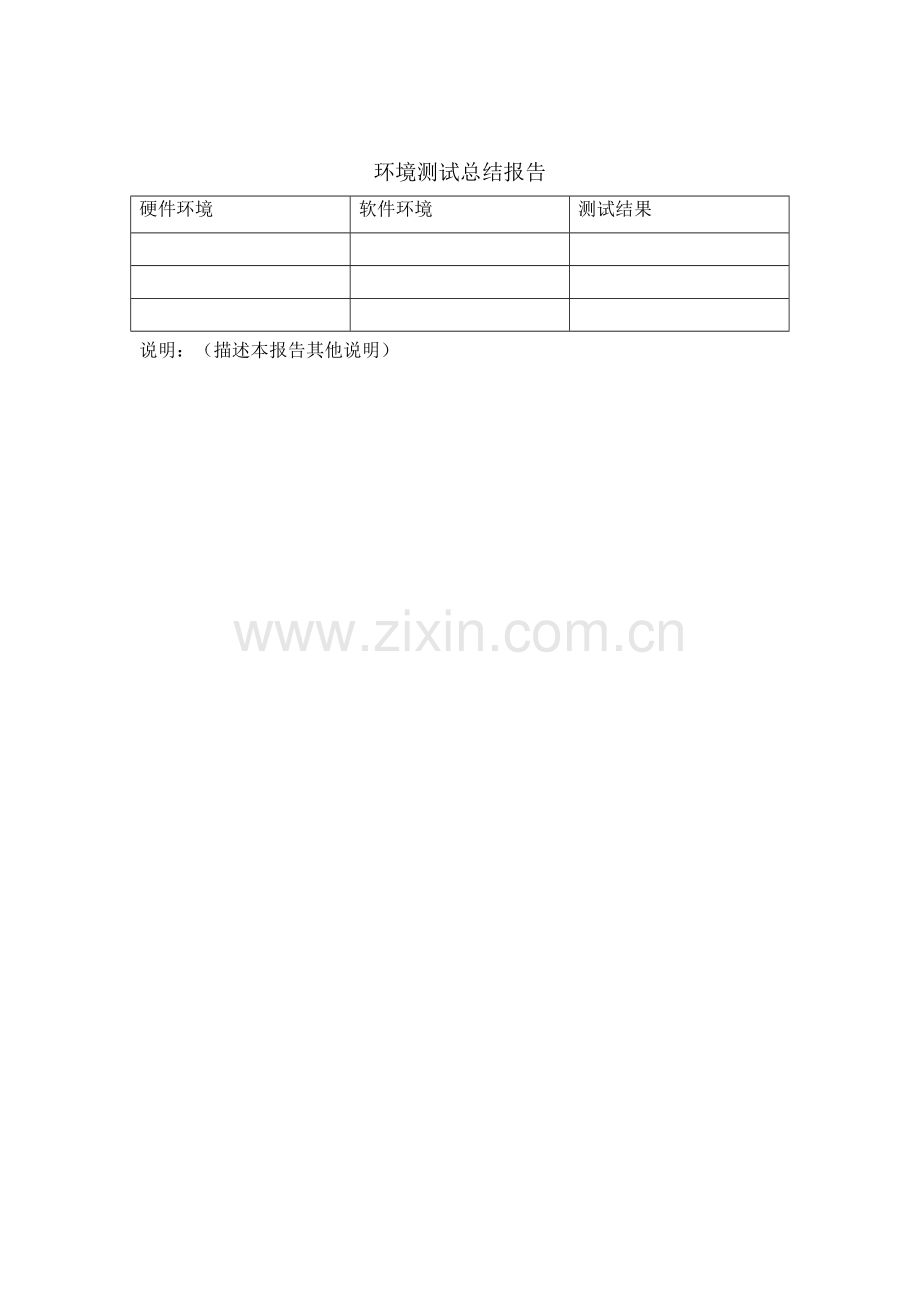 环境测试总结报告.doc_第1页