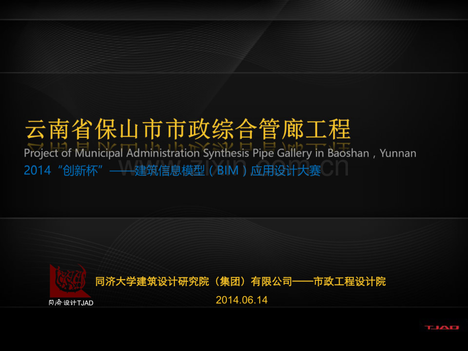 云南省保山市市政综合管廊BIM工程.pdf_第1页