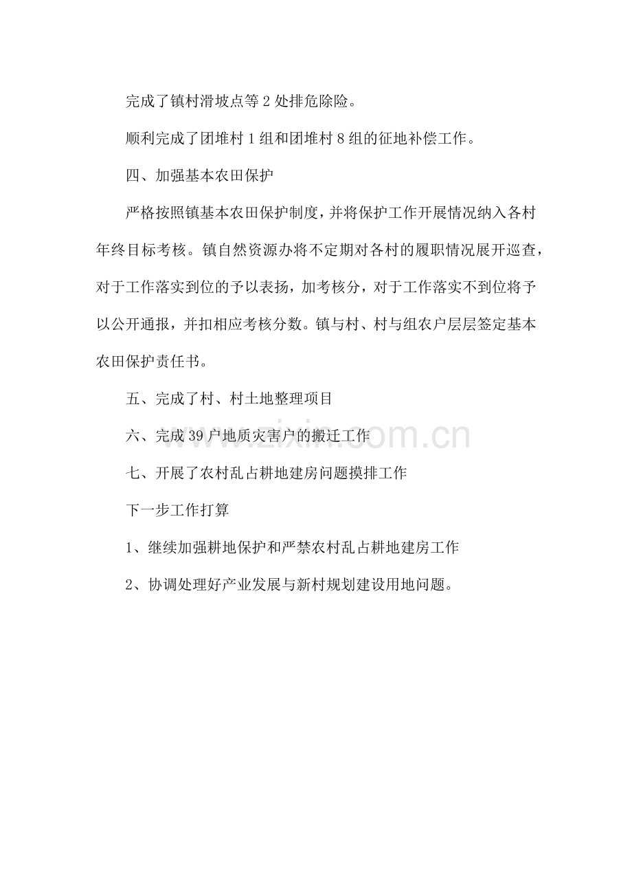 乡镇自然资源管理工作总结.docx_第2页