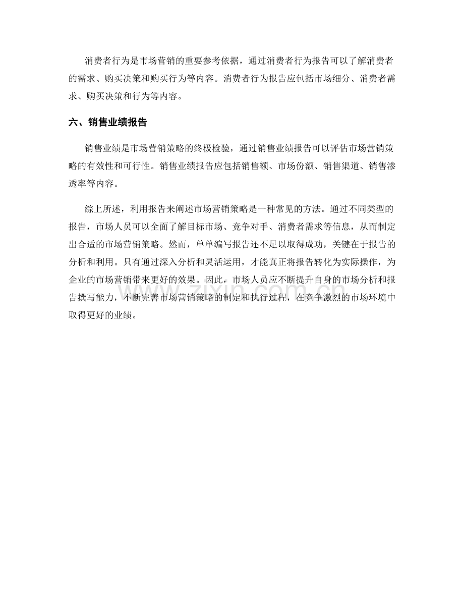 利用报告阐述市场营销策略.docx_第2页