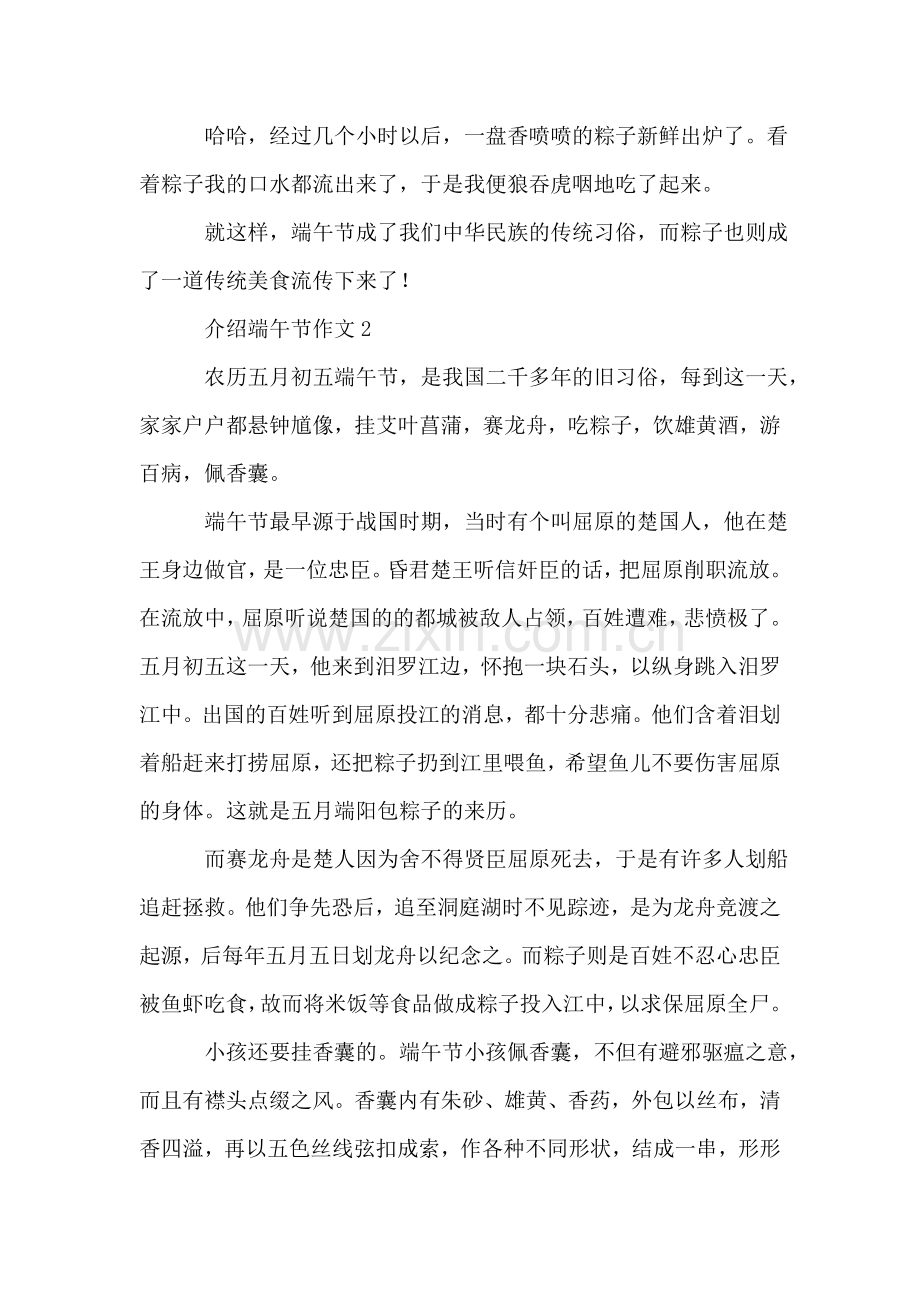 介绍端午节作文(3篇).doc_第2页