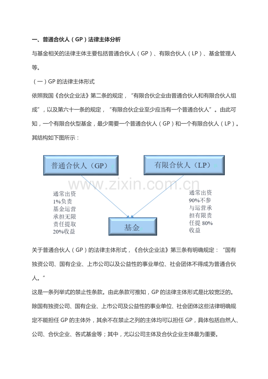 私募基金中GP、LP和基金管理人关系.docx_第2页
