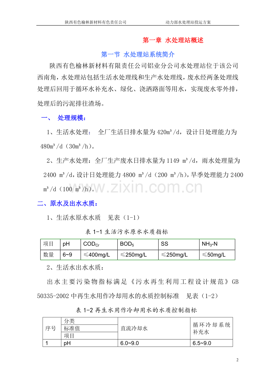 水处理站投运方案毕设论文.doc_第2页