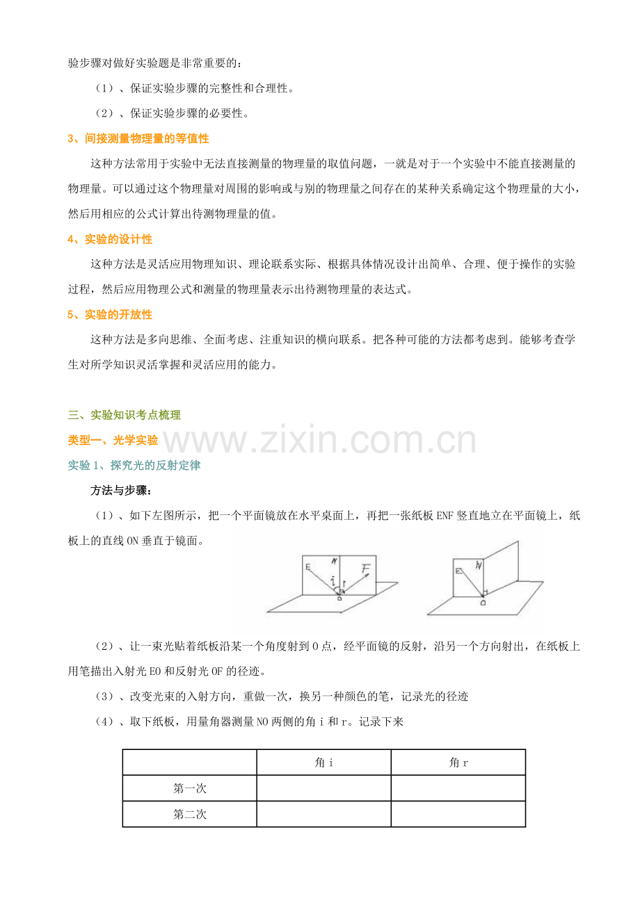 初中物理必做20个实验专题复习试题及答案.doc_第2页