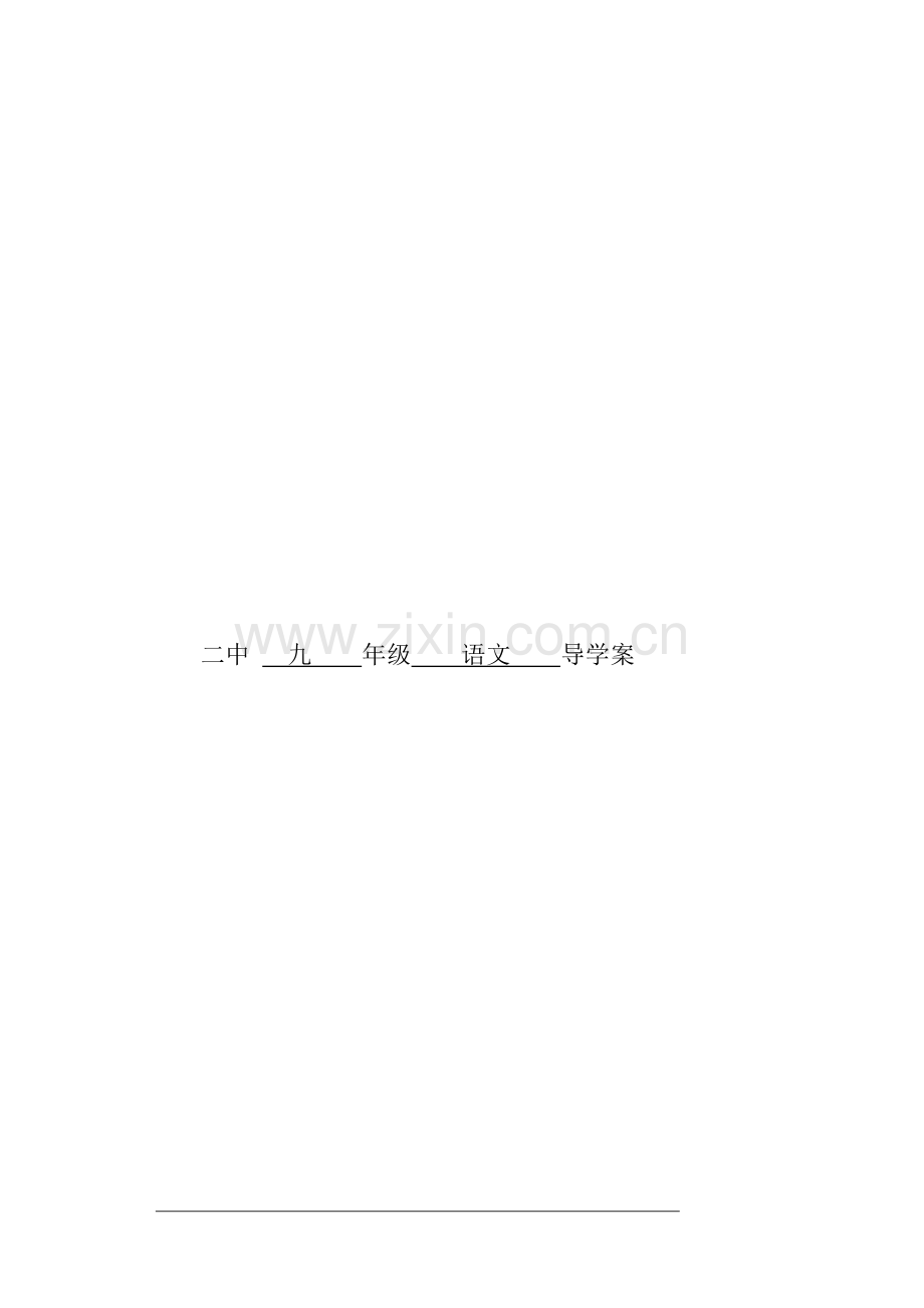 中考语文专题复习教案-全套.doc_第1页