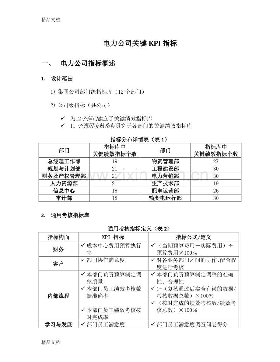 某电力平衡计分卡指标教案资料.doc_第1页