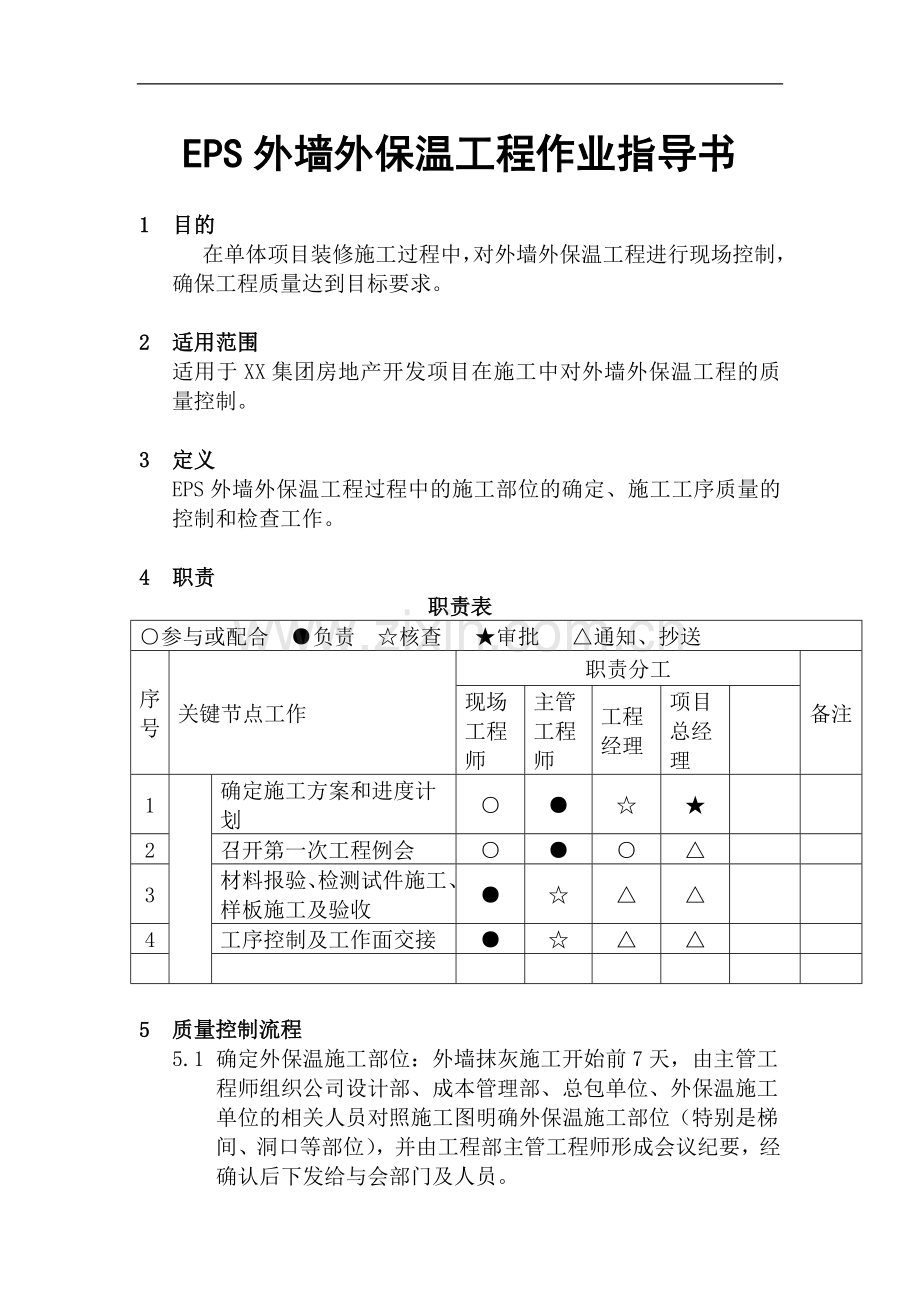 es外墙外保温工程施工作业指导书.doc_第1页