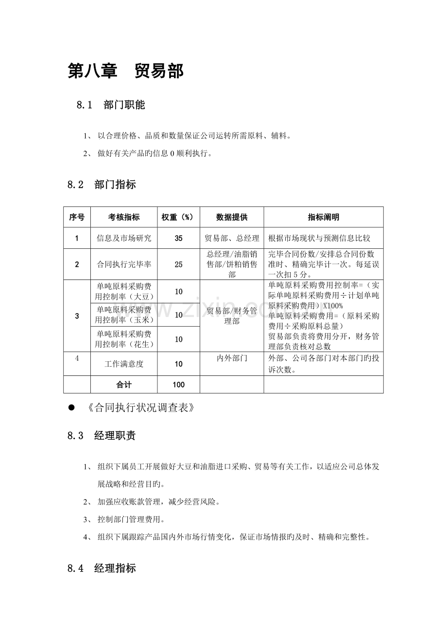 贸易部——KPI绩效指标.doc_第1页