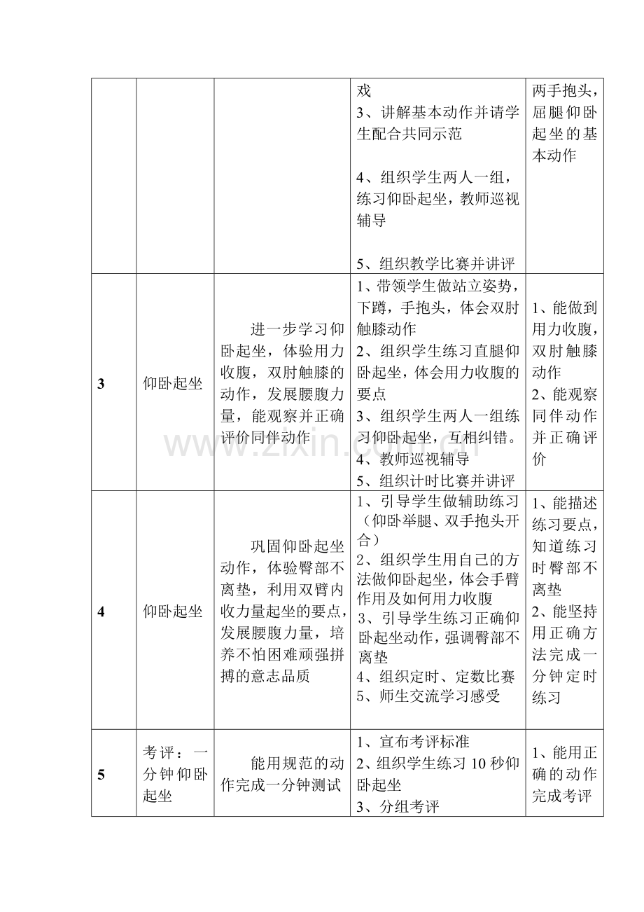 水平二(三年级)仰卧起坐单元计划-Microsoft-Office-Word-97-2003-文档汇编.doc_第2页