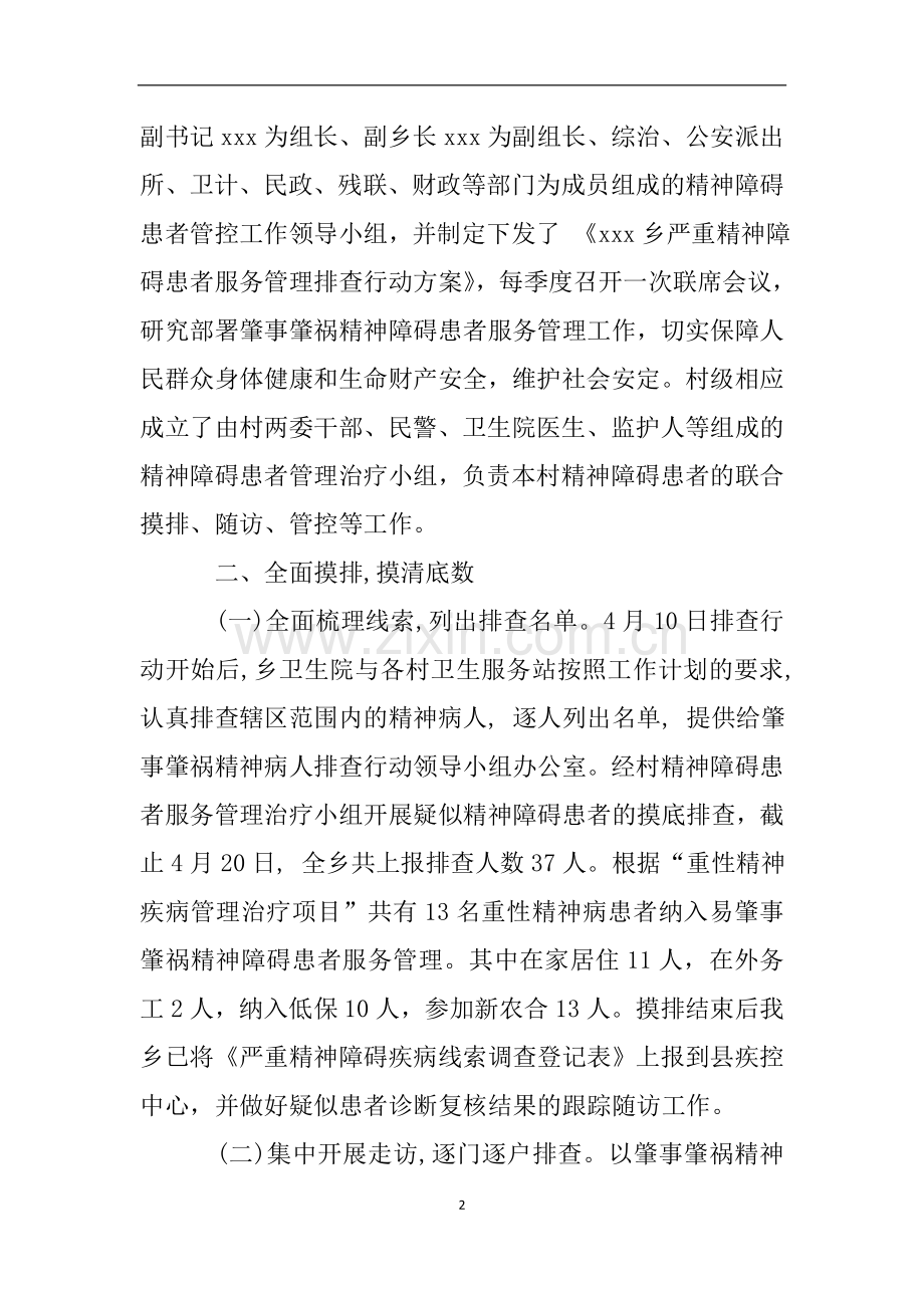 严重精神障碍患者服务管理工作自查报告.doc_第2页