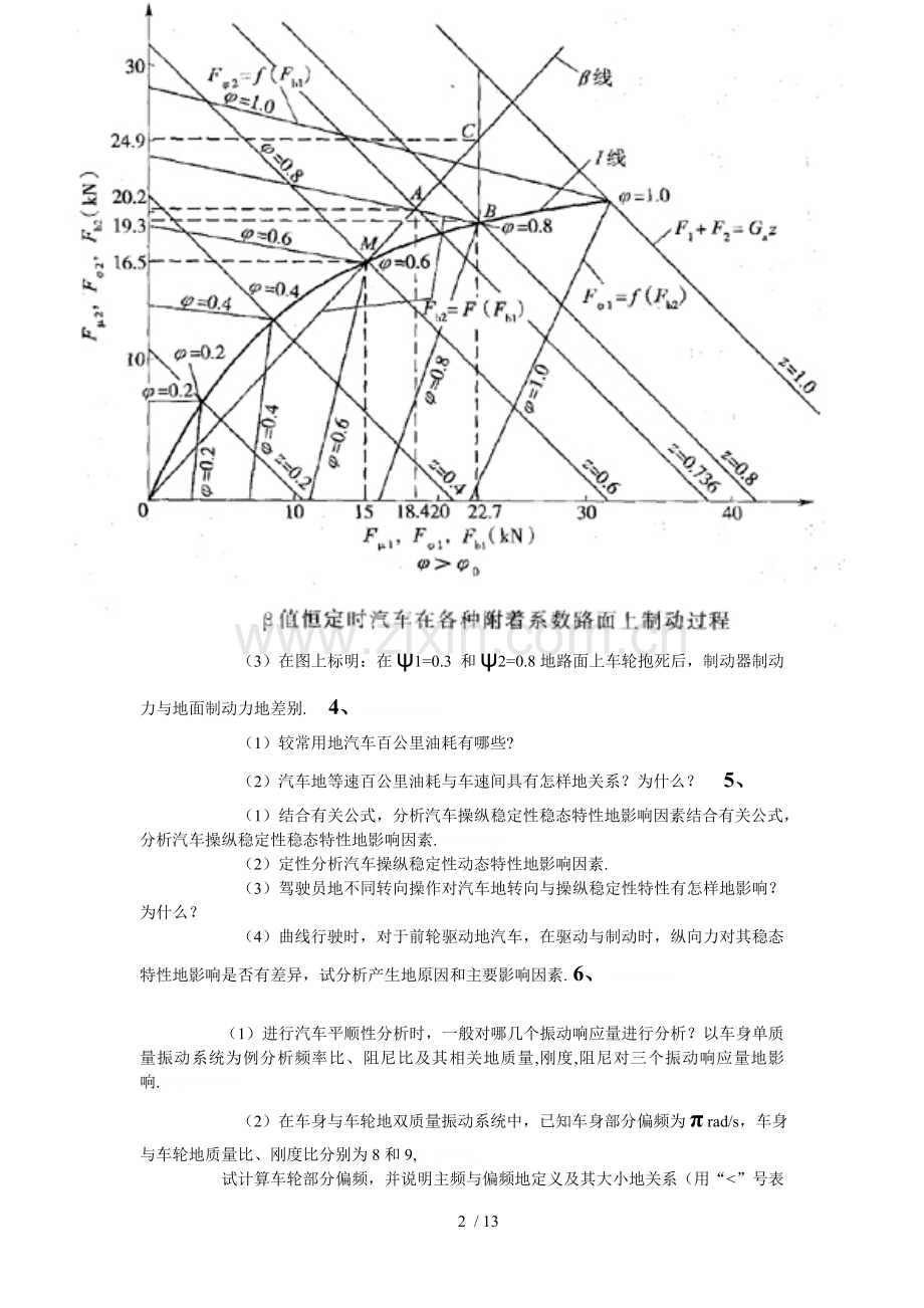 同济大学《汽车理论》期终测验考试试卷附标准答案.doc_第2页