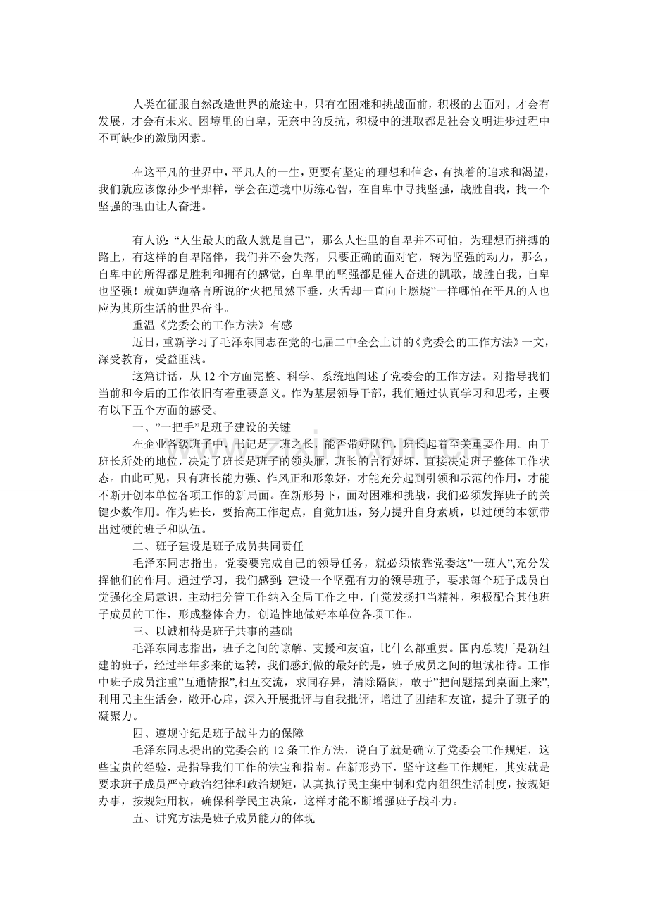 平凡的世界读书笔记2000字-读后感-模板.doc_第2页