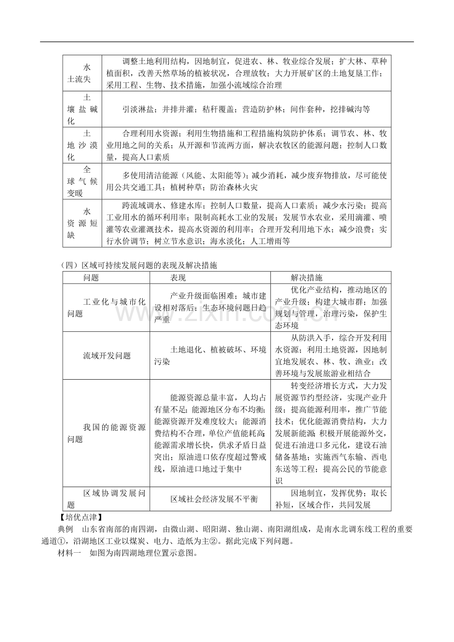 2020届高三地理精准培优练：十八问题措施类问题的解决Word版含答案.doc_第2页
