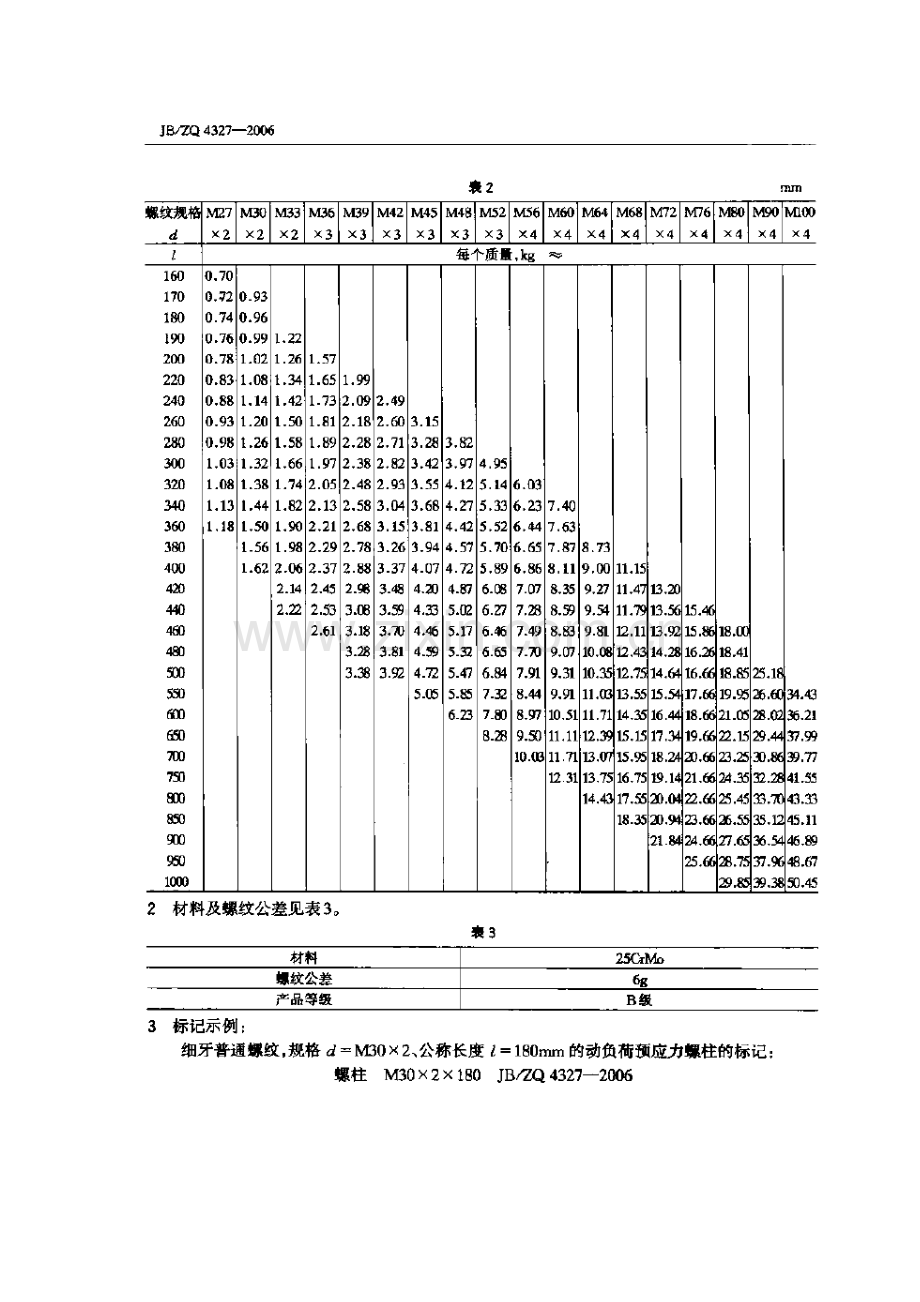 JB ZQ43272006动负荷预应力螺柱.doc_第2页
