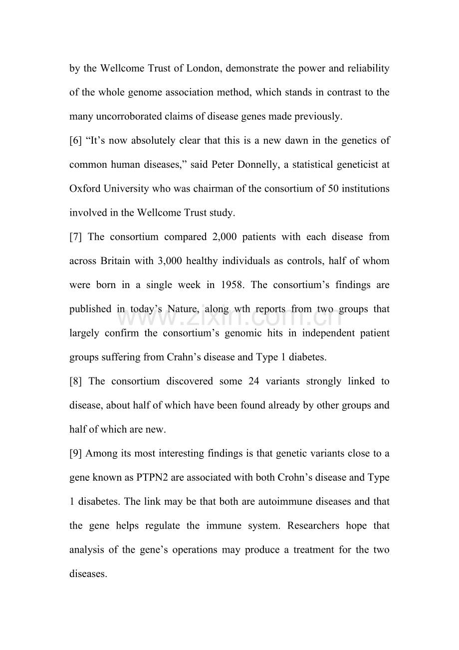 Text-A-Researchers-Detect-Variations-in-DNA-That-Undelie-Seven-Common-Diseases.doc_第2页