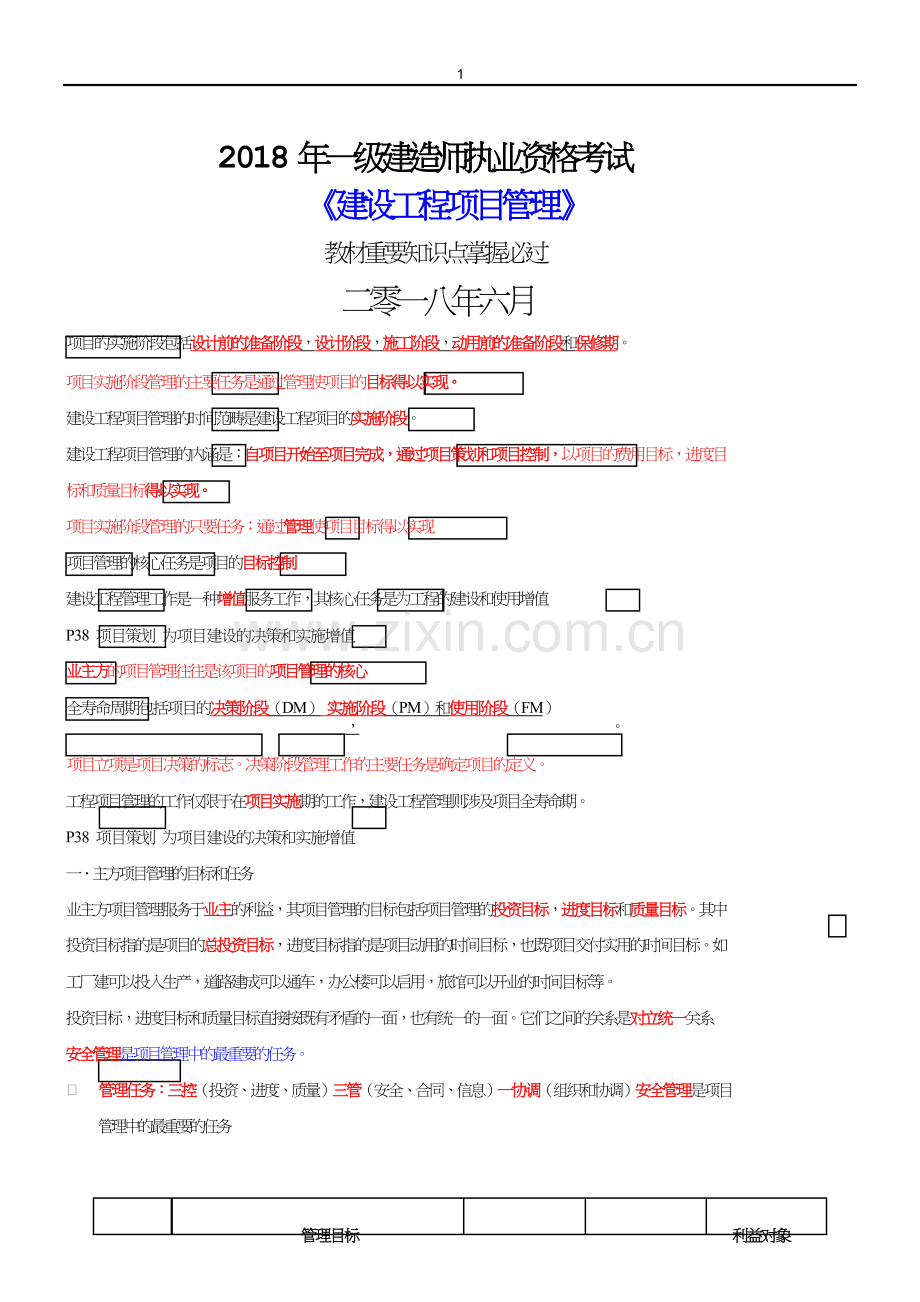 2018一建管理重点.doc_第1页