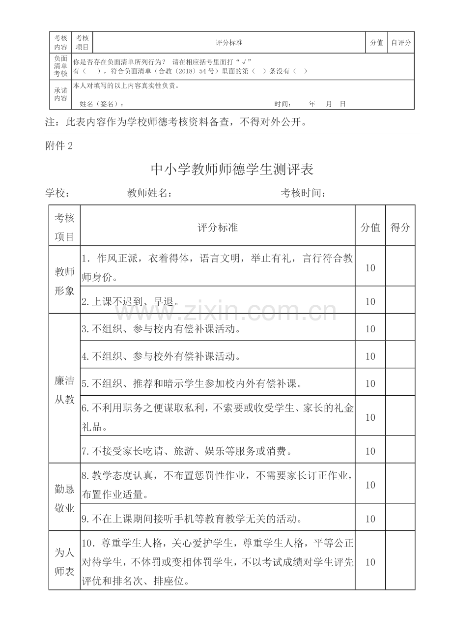 中小学(幼儿园)教师职称四方评价表.doc_第2页
