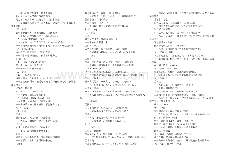 高中常见120个文言实词详细解释.doc_第2页