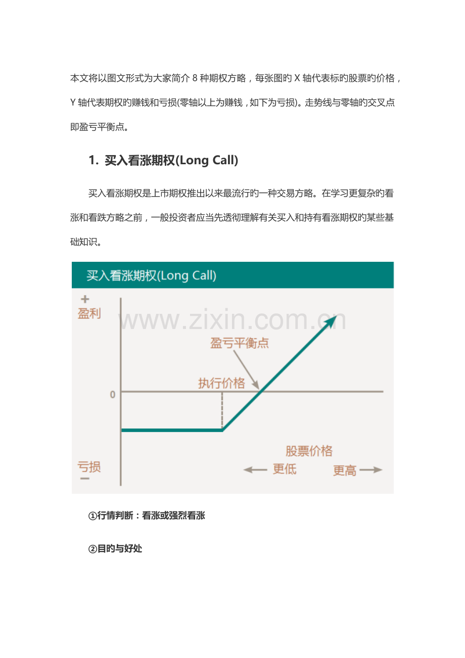图解8种期权策略.docx_第1页