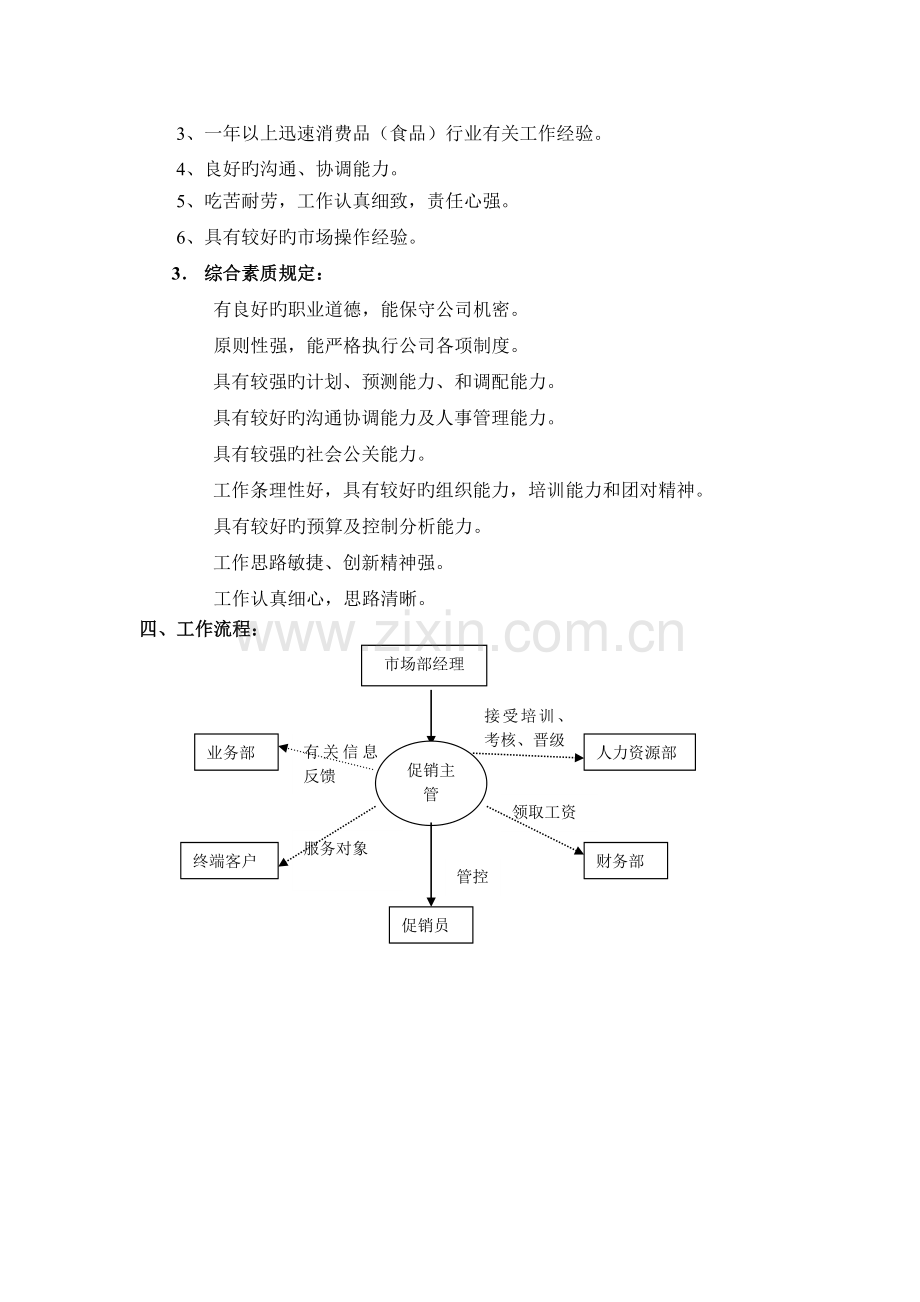 促销主管岗位说明书10-12.doc_第2页