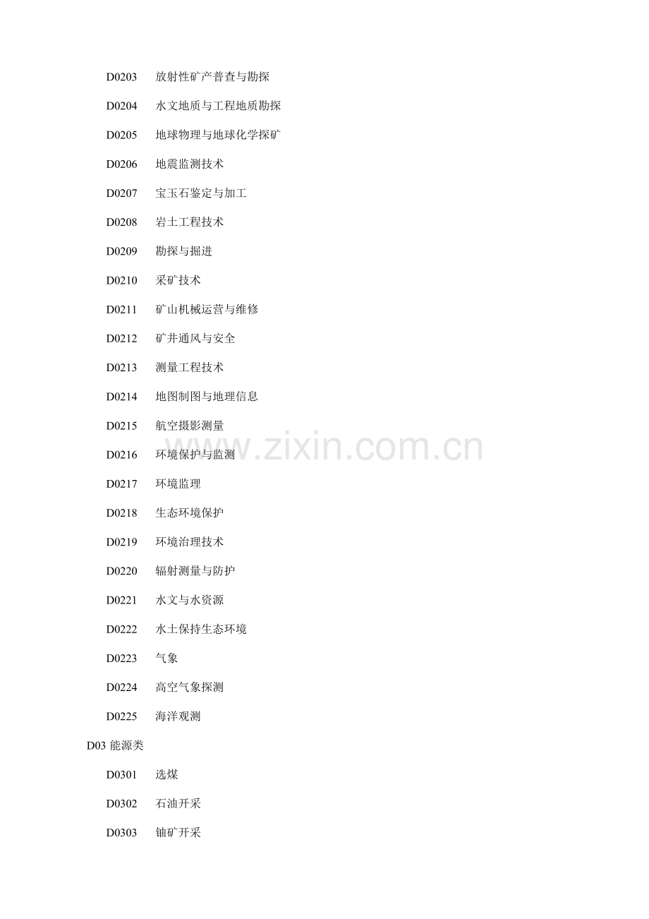 任教学科对照表适用于中专高中初中小学幼儿园教师(2).doc_第2页