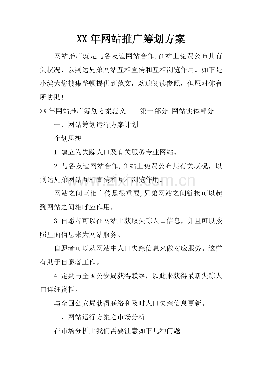 年网站推广策划方案.docx_第1页