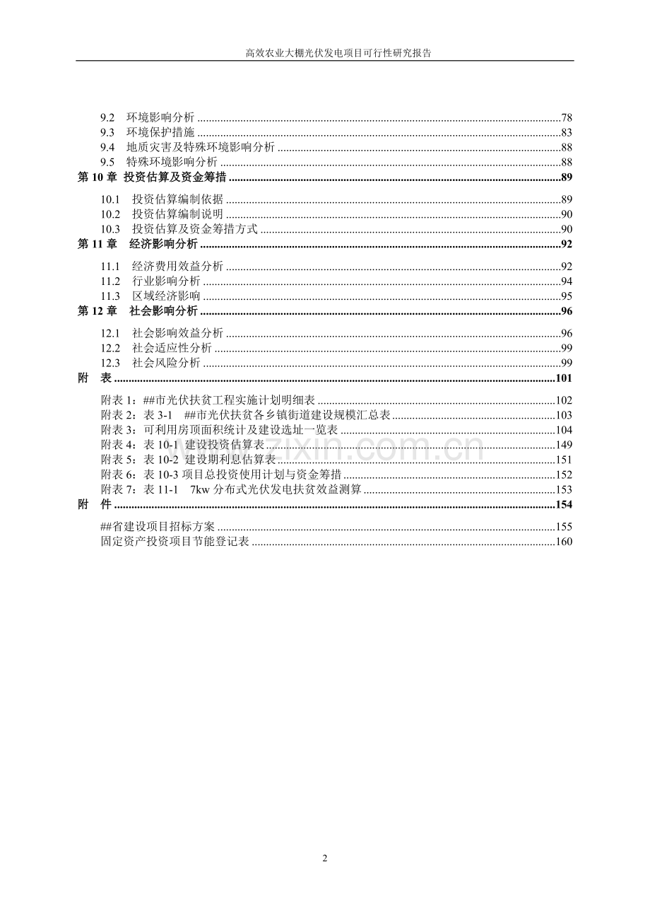 高效农业大棚光伏发电项目可行性研究报告.doc_第2页