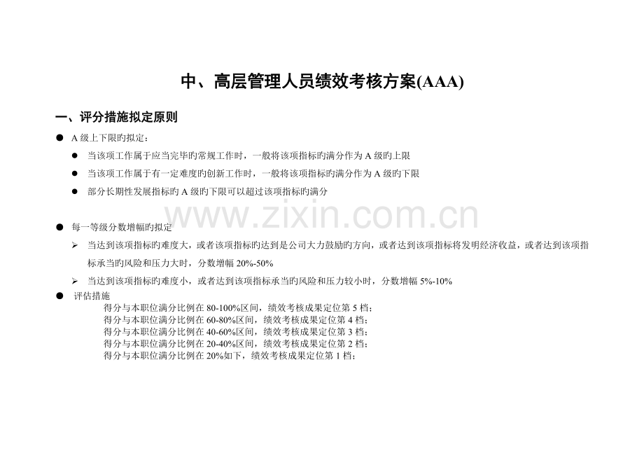 高管KPI考核指标.docx_第1页