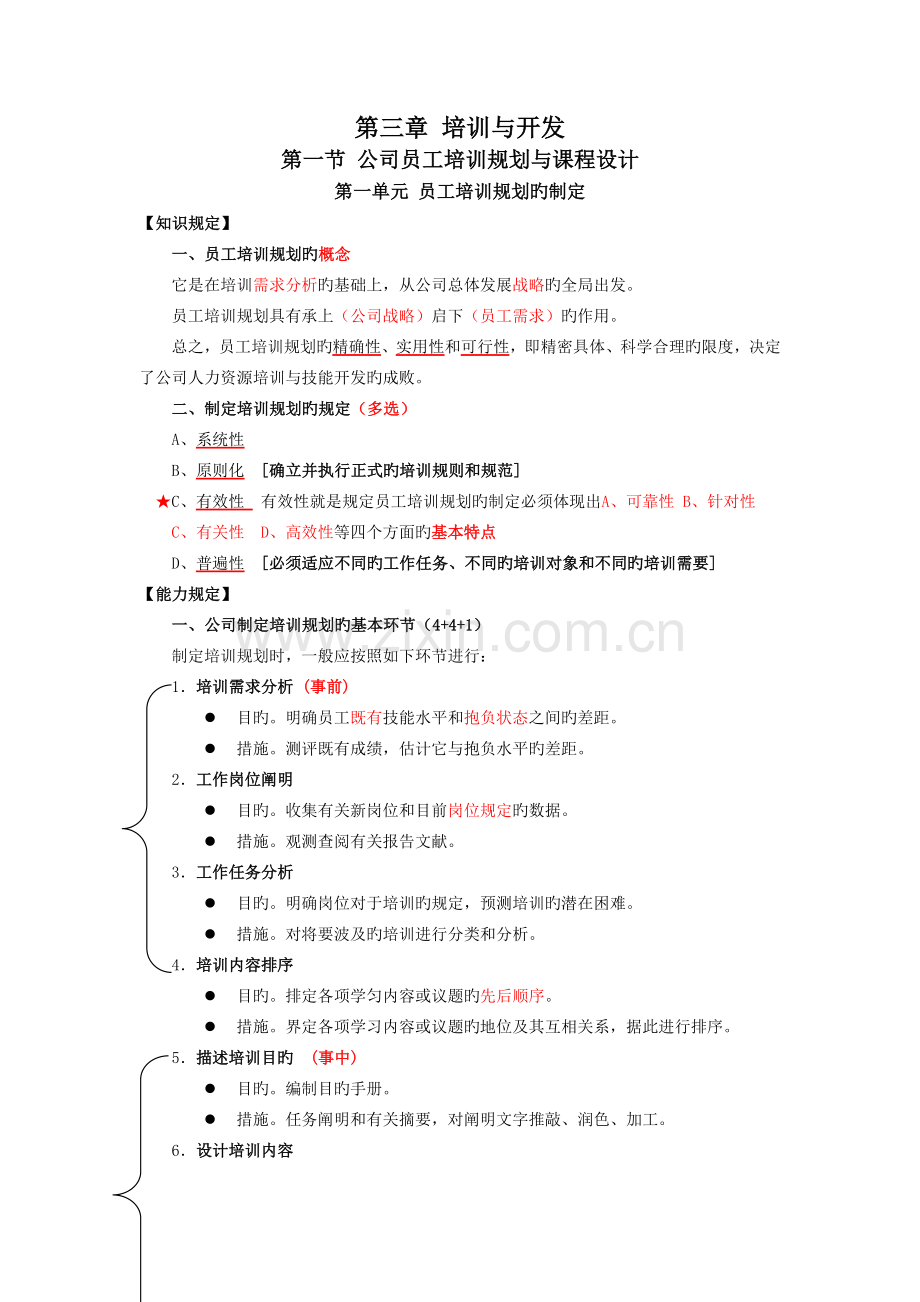 人力资源管理二级--培训与开发.doc_第1页