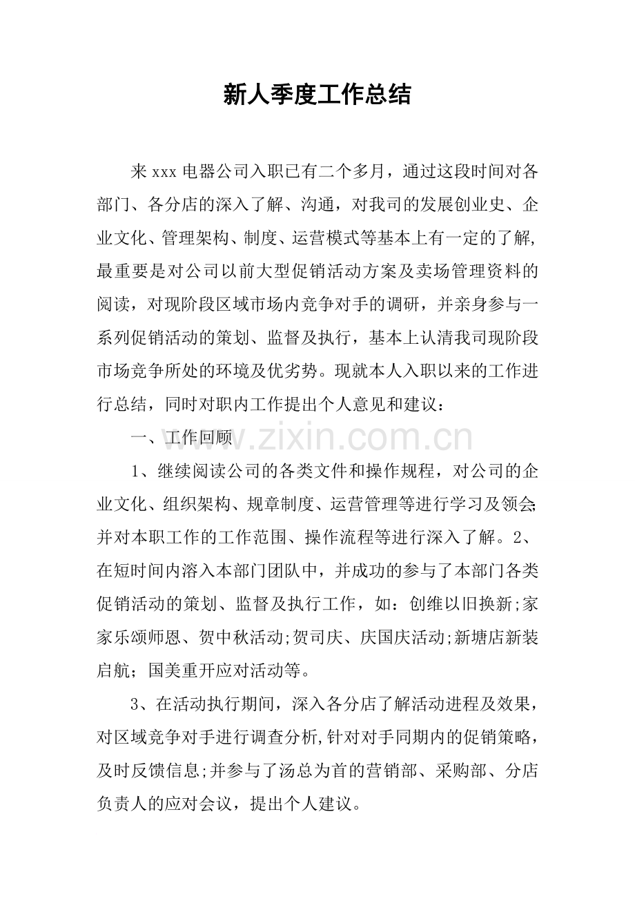 新人季度工作总结.docx_第1页