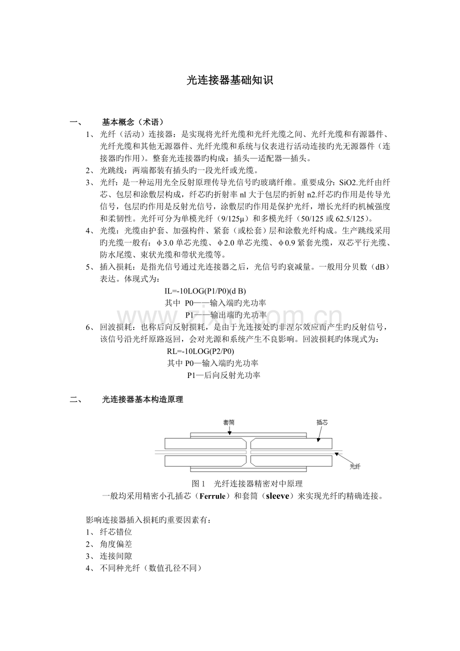 光纤连接器基础知识.doc_第1页
