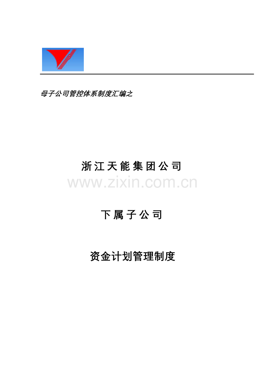 天能集团子公司资金计划管理制度.doc_第1页