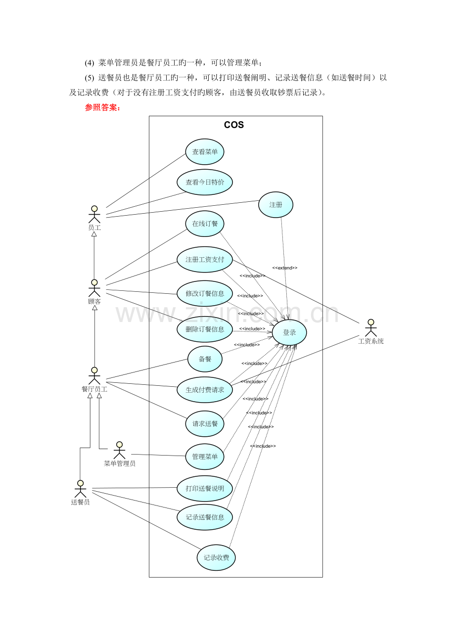 中南大学软件学院软件体系结构实验1-UML实验-参考答案.doc_第2页