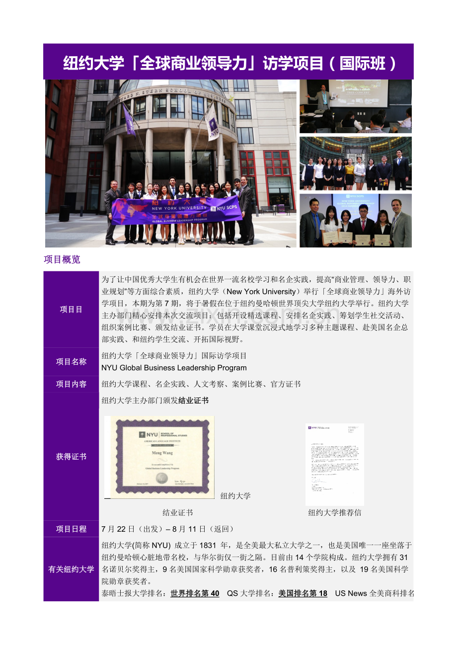 纽约大学全球商业领导力访学项目国际班.doc_第1页