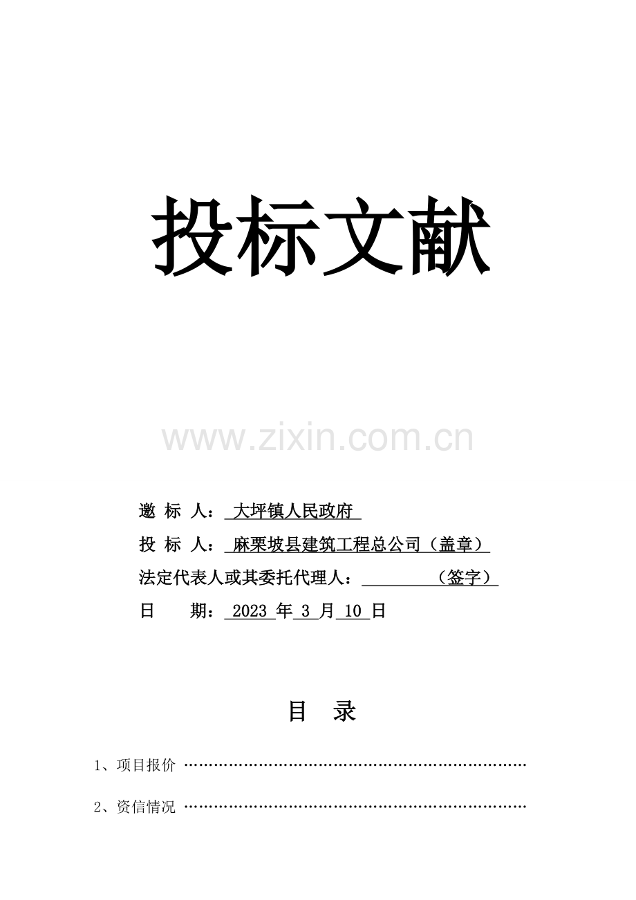 大坪镇大石洞花石头至芹菜塘村组道路水泥混凝土路面建设项目.doc_第2页
