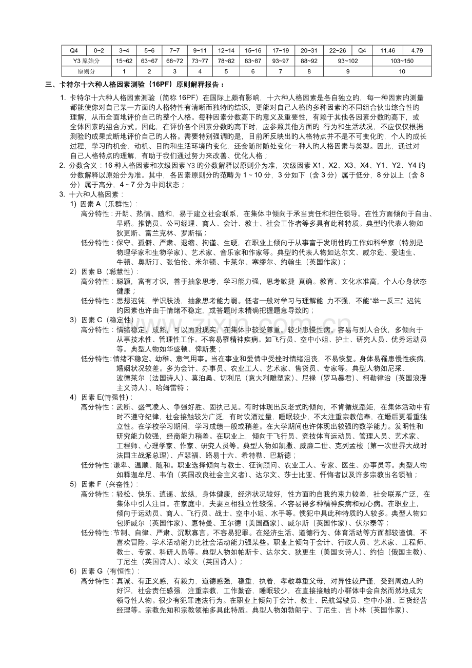 卡特尔16种人格因素测验答案及解析.doc_第2页
