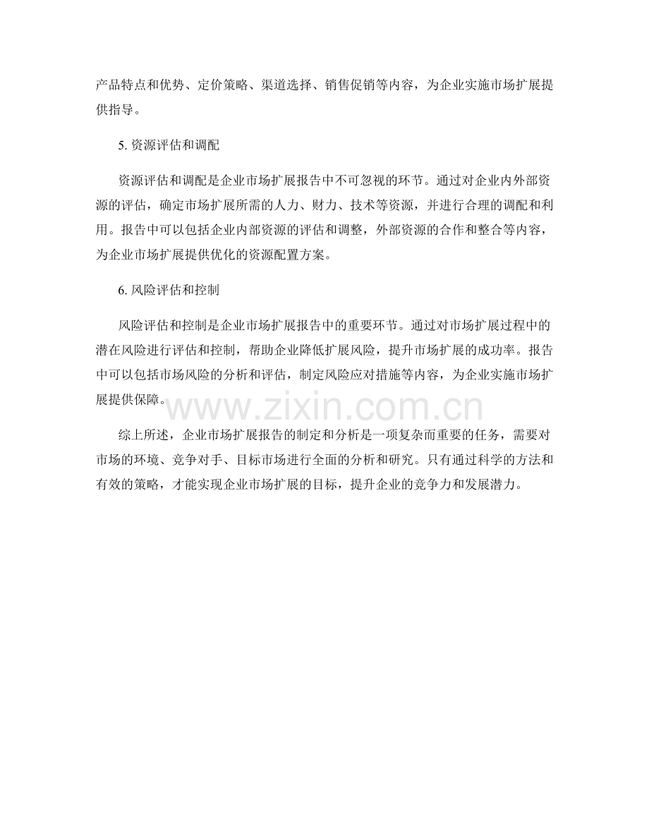 企业市场扩展报告的制定和分析.docx_第2页